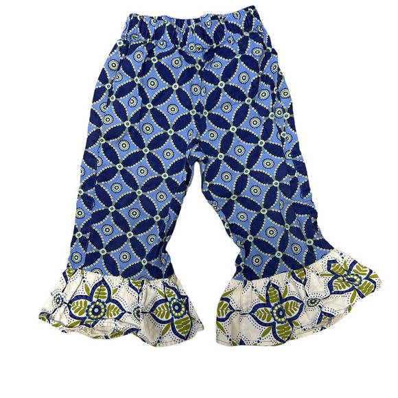 Baxter & Beatrice Blue and Green Geometric Pattern Outfit - Picture 3 of 7